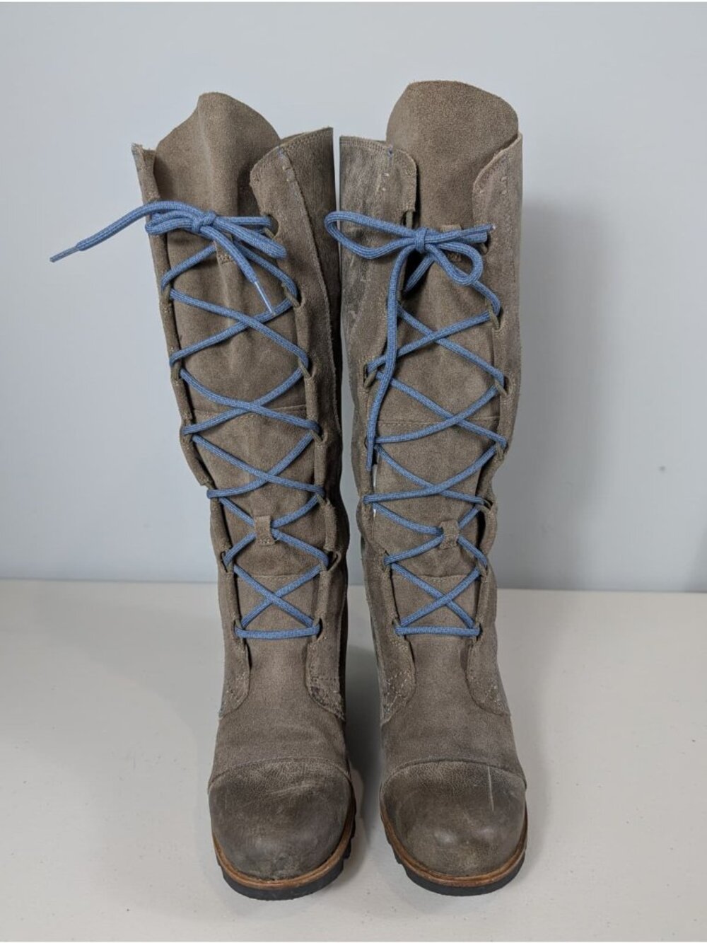 Sorel Boots brown/gray cate the great leather boots women's size 9